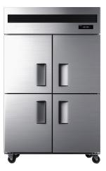 Four door refrigerated freezer