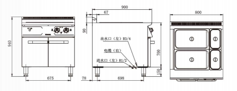 电保温炉连柜座